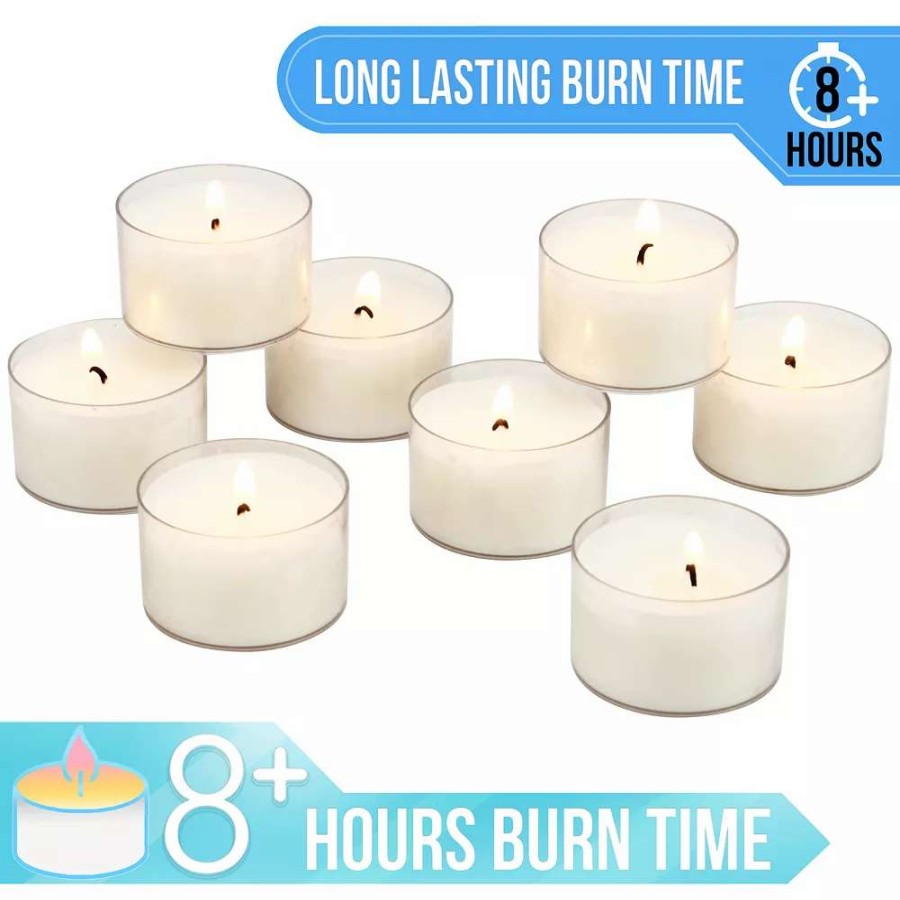 Other Candles * | Stonebriar Collection Unscented Smokeless Long-Burning Tea Light Candles 48-Piece Set