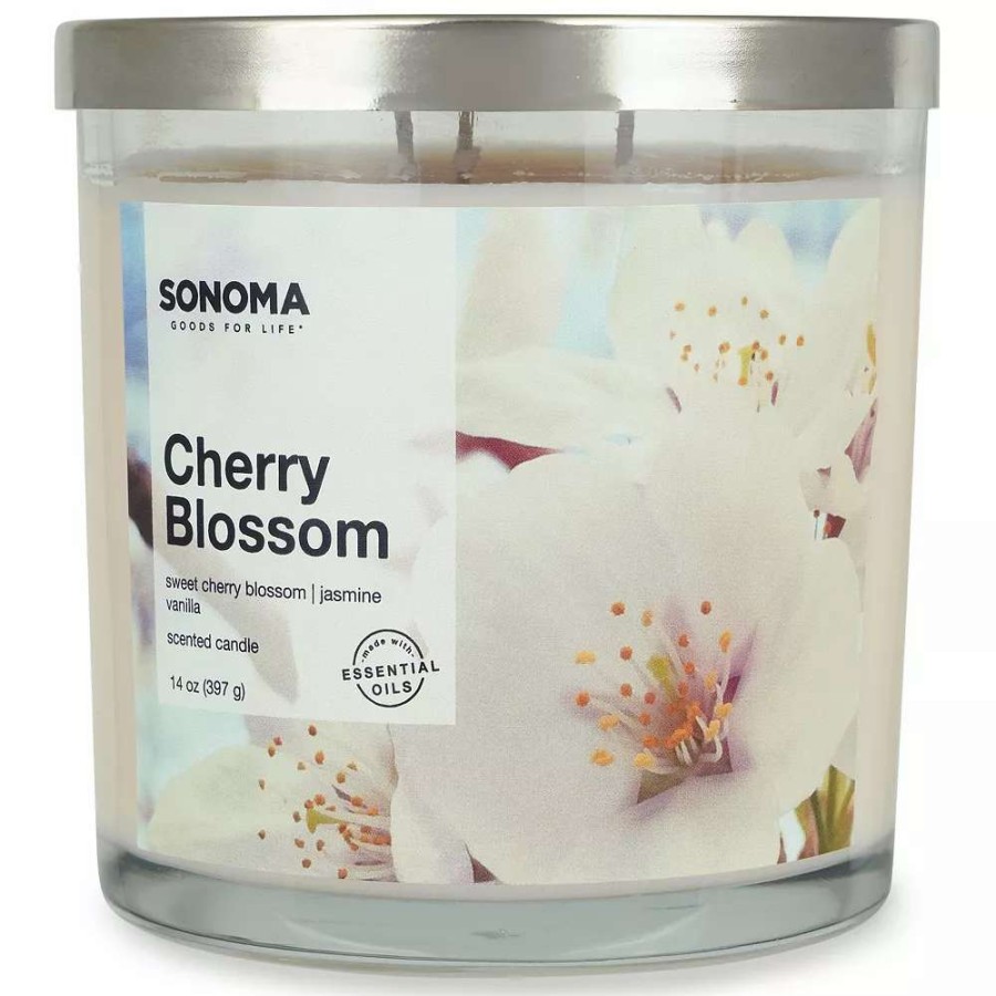 Jar Candles * | Sonoma Goods For Life Cherry Blossom 14-Oz. Candle Jar