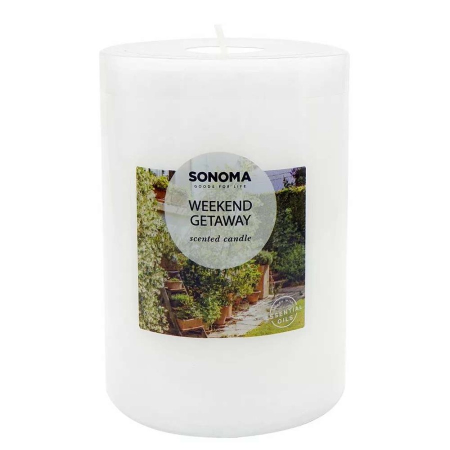 Pillar Candles * | Sonoma Goods For Life 3 X 4 Weekend Getaway Pillar Candle
