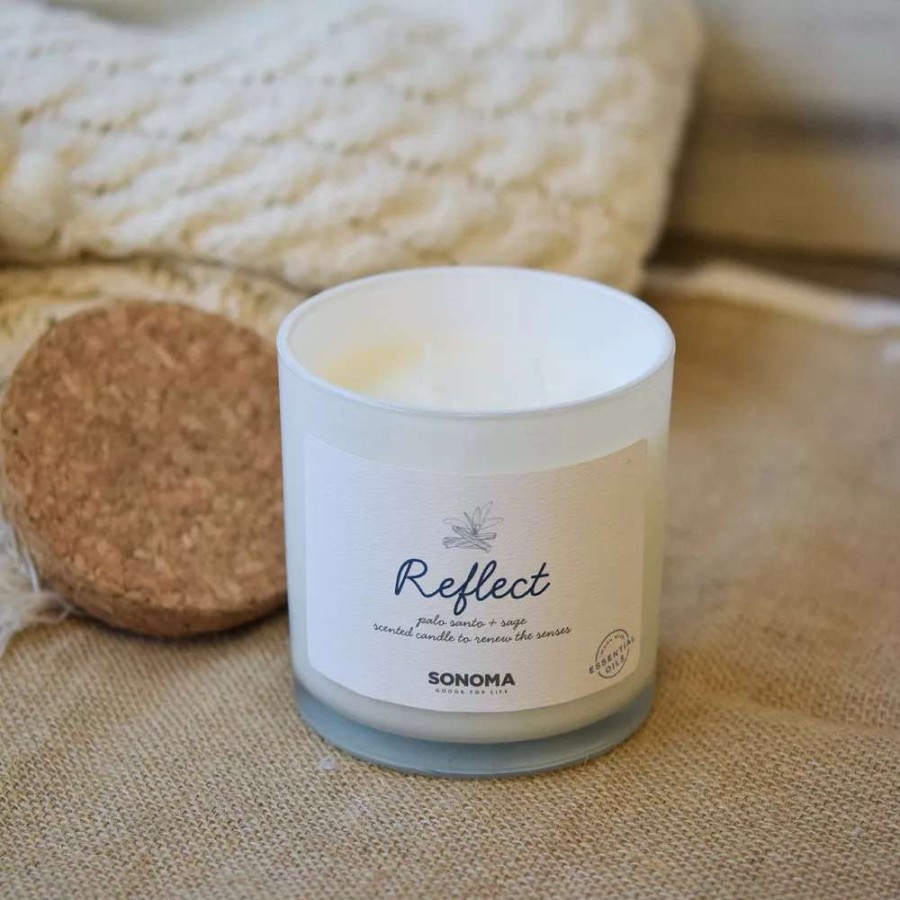 Jar Candles * | Sonoma Goods For Life Spa Reflect Palo Santo & Sage 13-Oz. Candle Jar